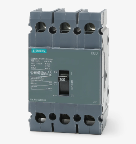 Siemens CQD3100 3 Pole 100 A Molded Case Circuit Breaker