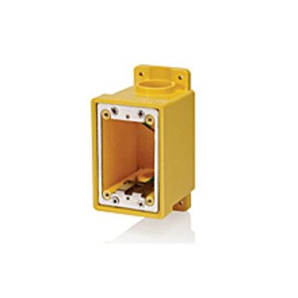 Woodhead 455-FD Watertite Single Gang PVC Yellow Box
