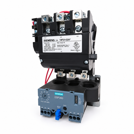 Siemens 14FUF32AA Class 14 NEMA Size 2 motor starter
