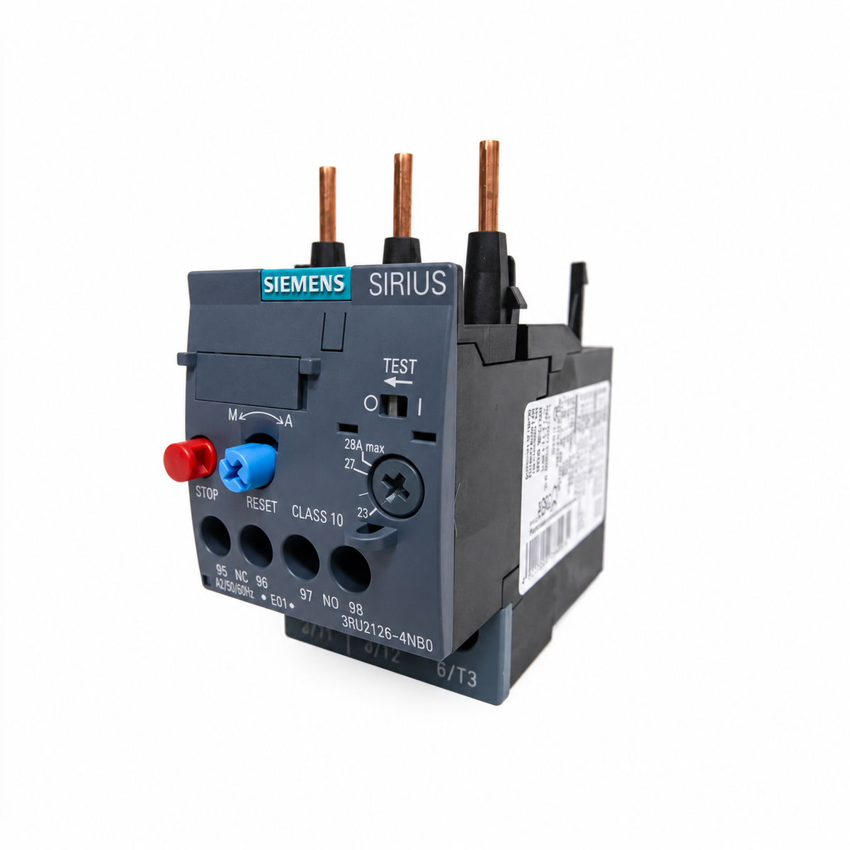 Siemens 3RU2126-4NB0 SIRIUS 3RU2 thermal overload relay