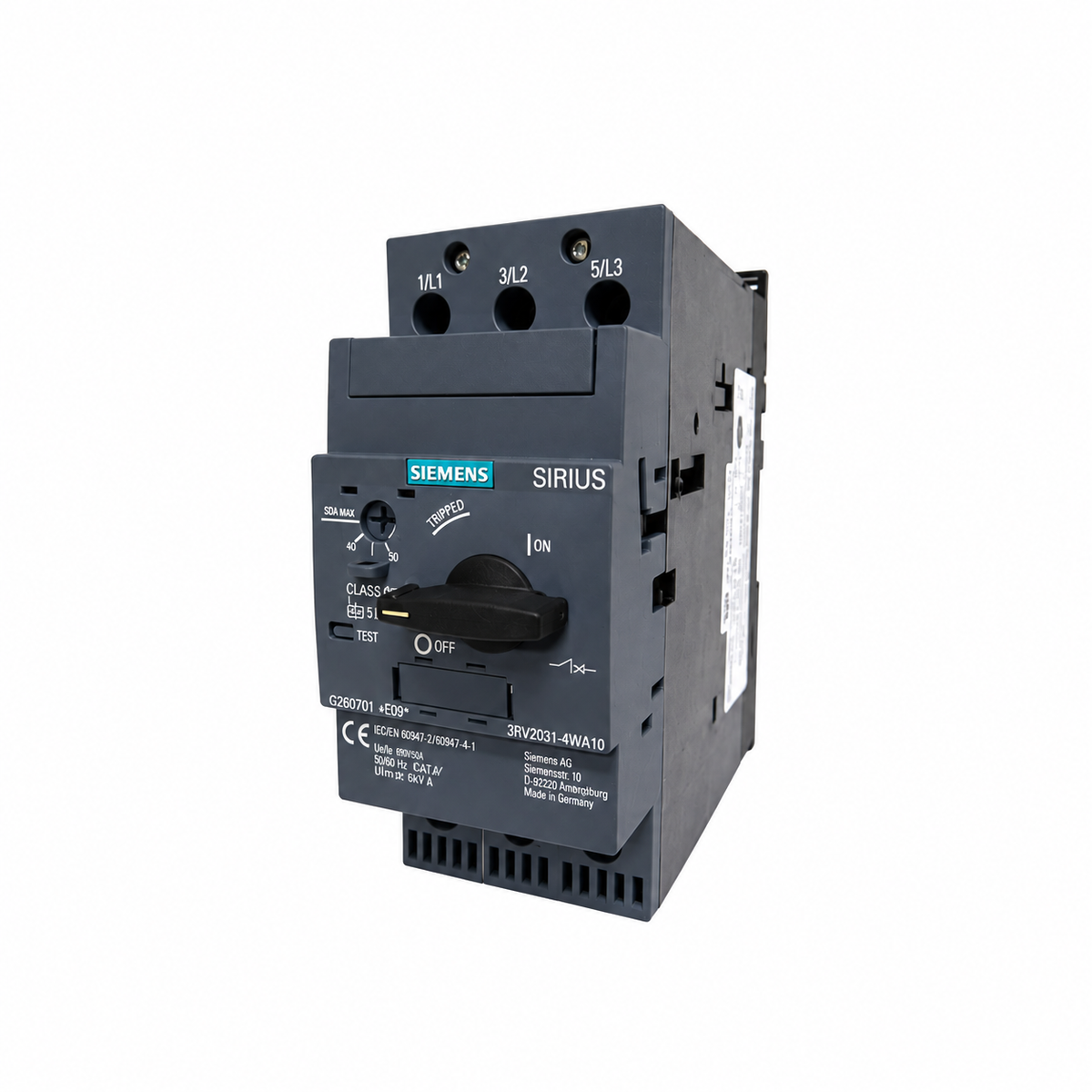 Siemens 3RV2031-4WA10 SIRIUS 3RV2 Motor Starter Protector