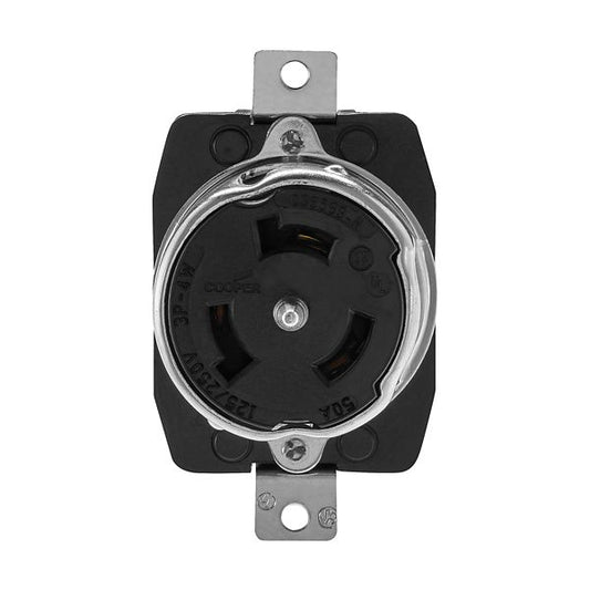 Eaton Arrow Hart CS6369 50A 125/250V 3P4W Locking Receptacle