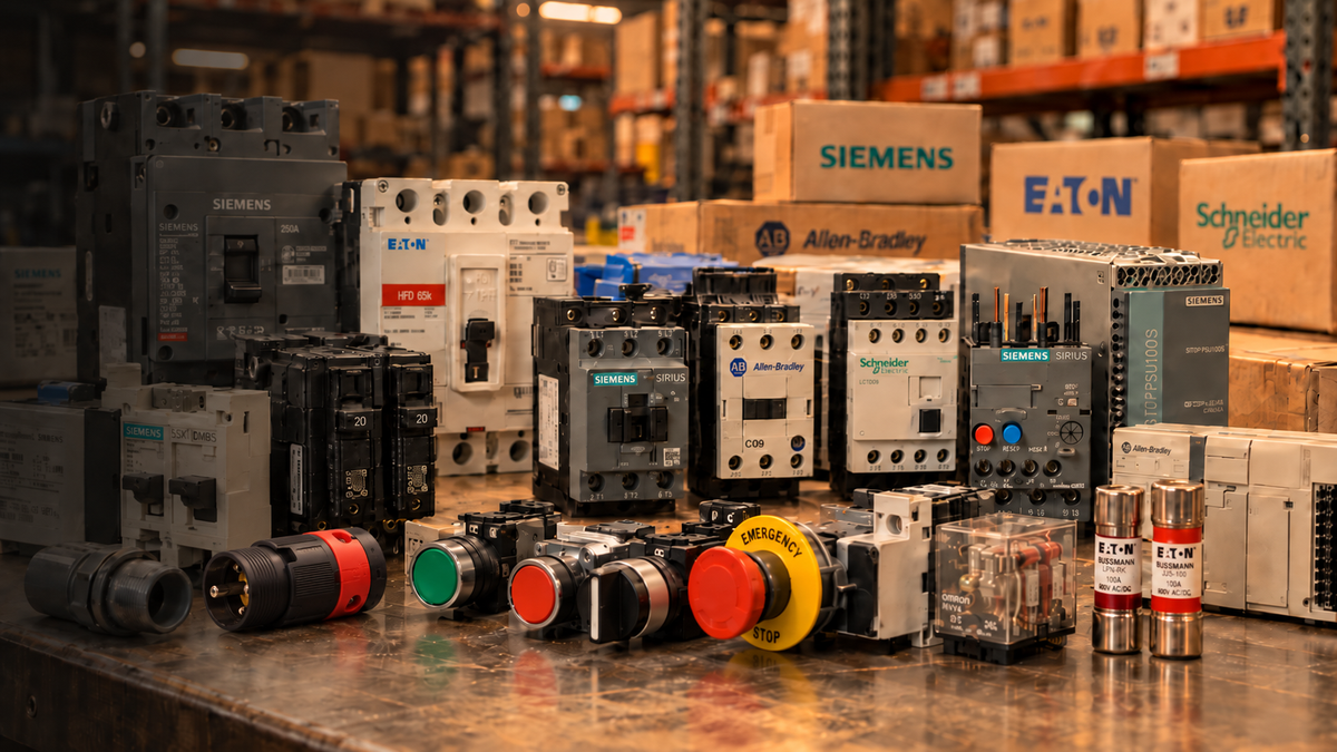 assorted electrical supply shot