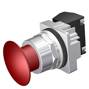 Siemens 52PP2A2A 30mm Push Pull to Release Mushroom Head Operator