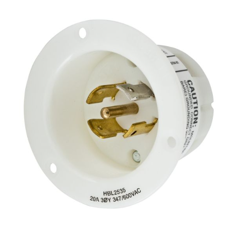 Hubbell HBL2535 20A 347/600V AC 3 Phase 4 Pole