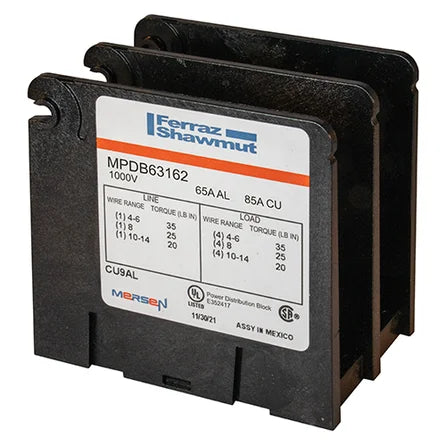 Mersen MPDB63162 65A Power Distribution Block