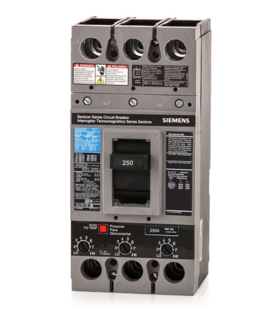 Siemens FD63B250L 250 A 3 Pole Breaker