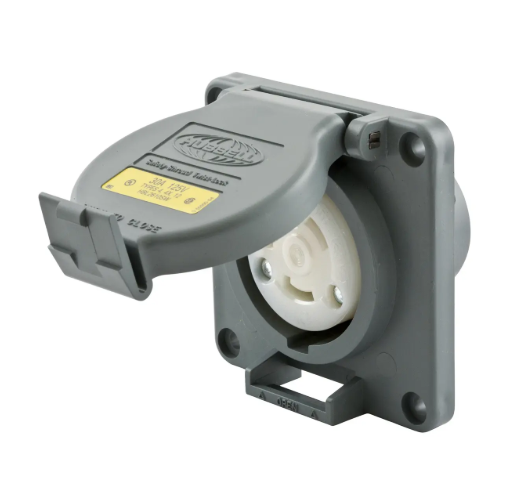 Hubbel HBL2610SW WaterTight Safety Shroud Receptacle 30A 125V